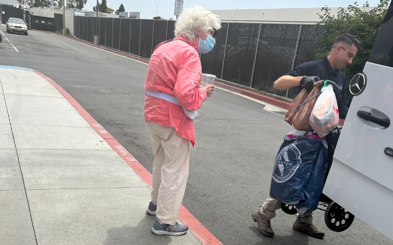 81 Year Old Woman getting help from OC Hope Center